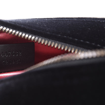 Gucci Velvet Matelasse Small GG Marmont Chain Shoulder Bag Black 8 of 10