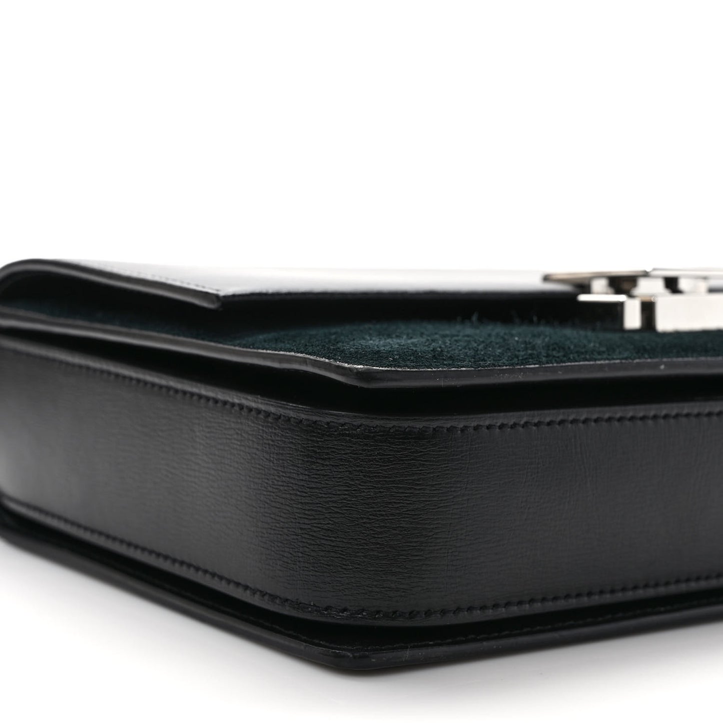 Smooth Calfskin Suede Medium Bellechasse Black