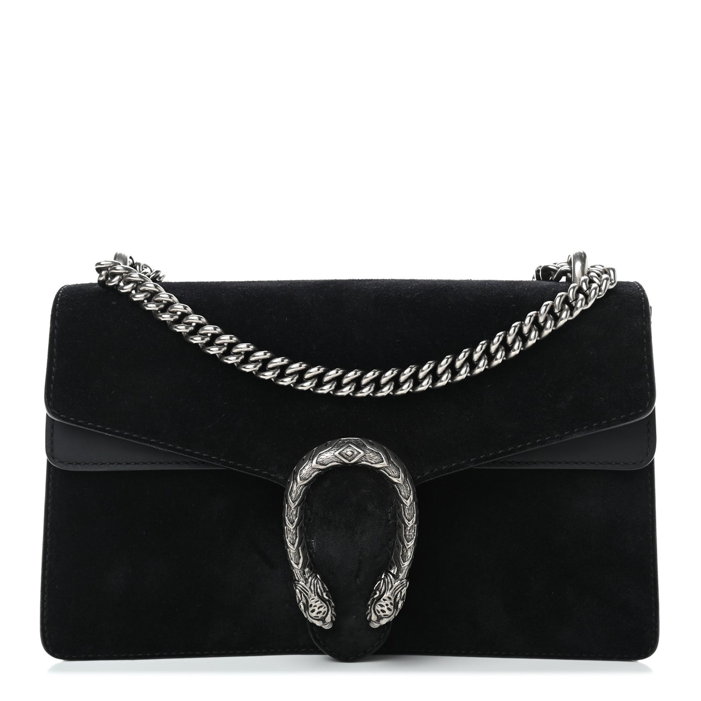 Suede Small Dionysus Shoulder Bag Black