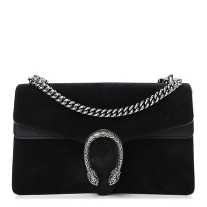 Gucci Suede Small Dionysus Shoulder Bag Black 1 of 11