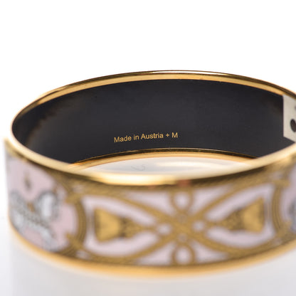 Hermes Enamel Printed Wide Grand Apparat Bracelet 70 5 of 5