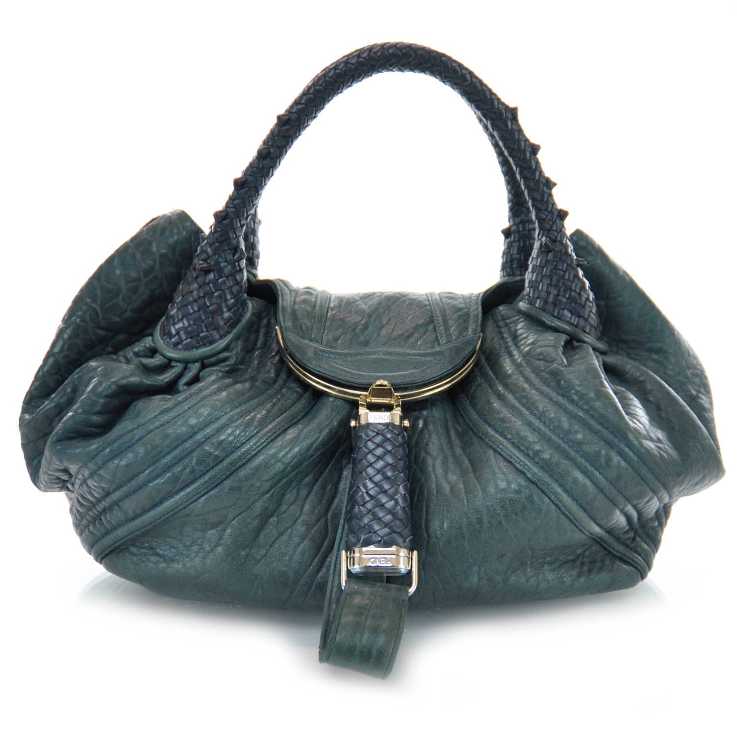 Fendi Nappa Nuvolata Spy Petrolio 1 of 8