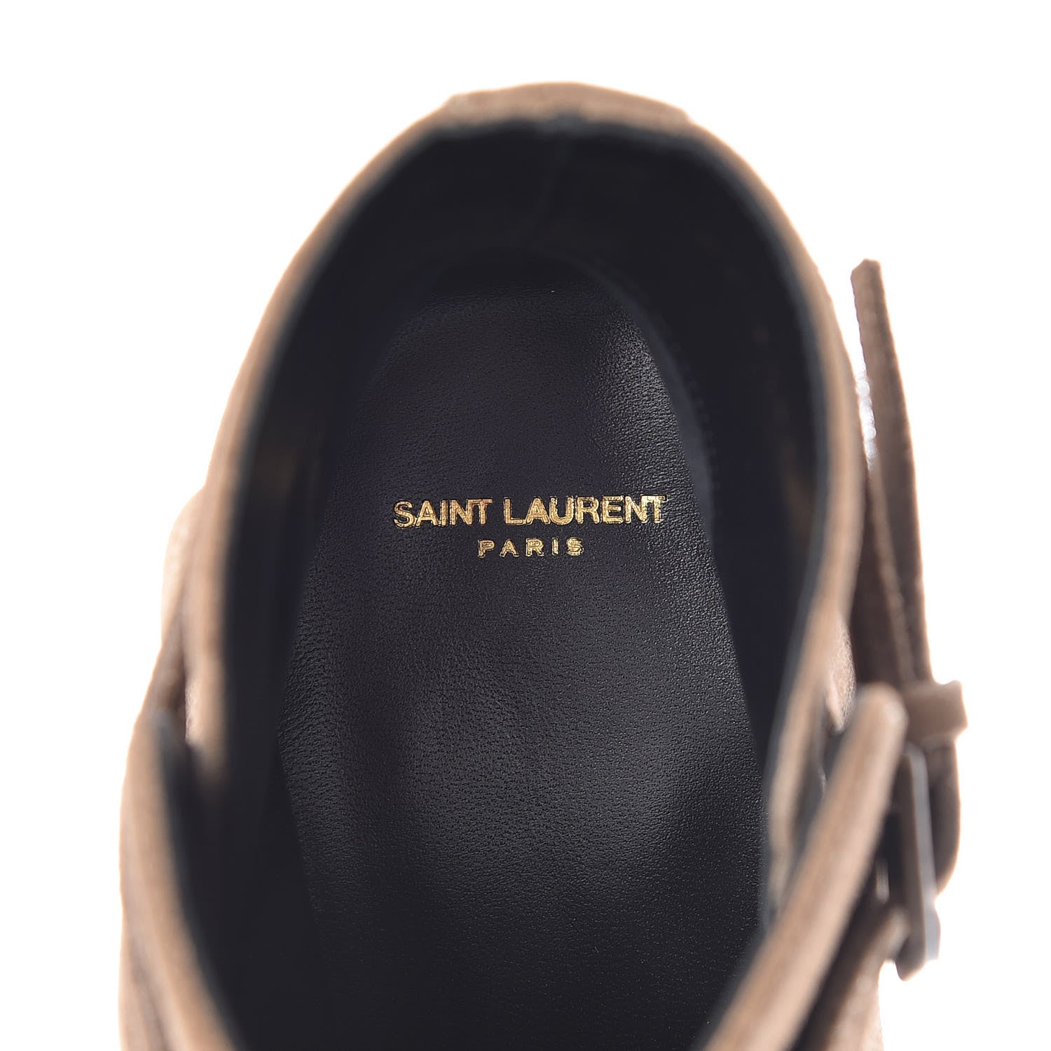 Saint Laurent Suede Womens Blake Ankle Boots 38.5 New Sigaro 7 of 9