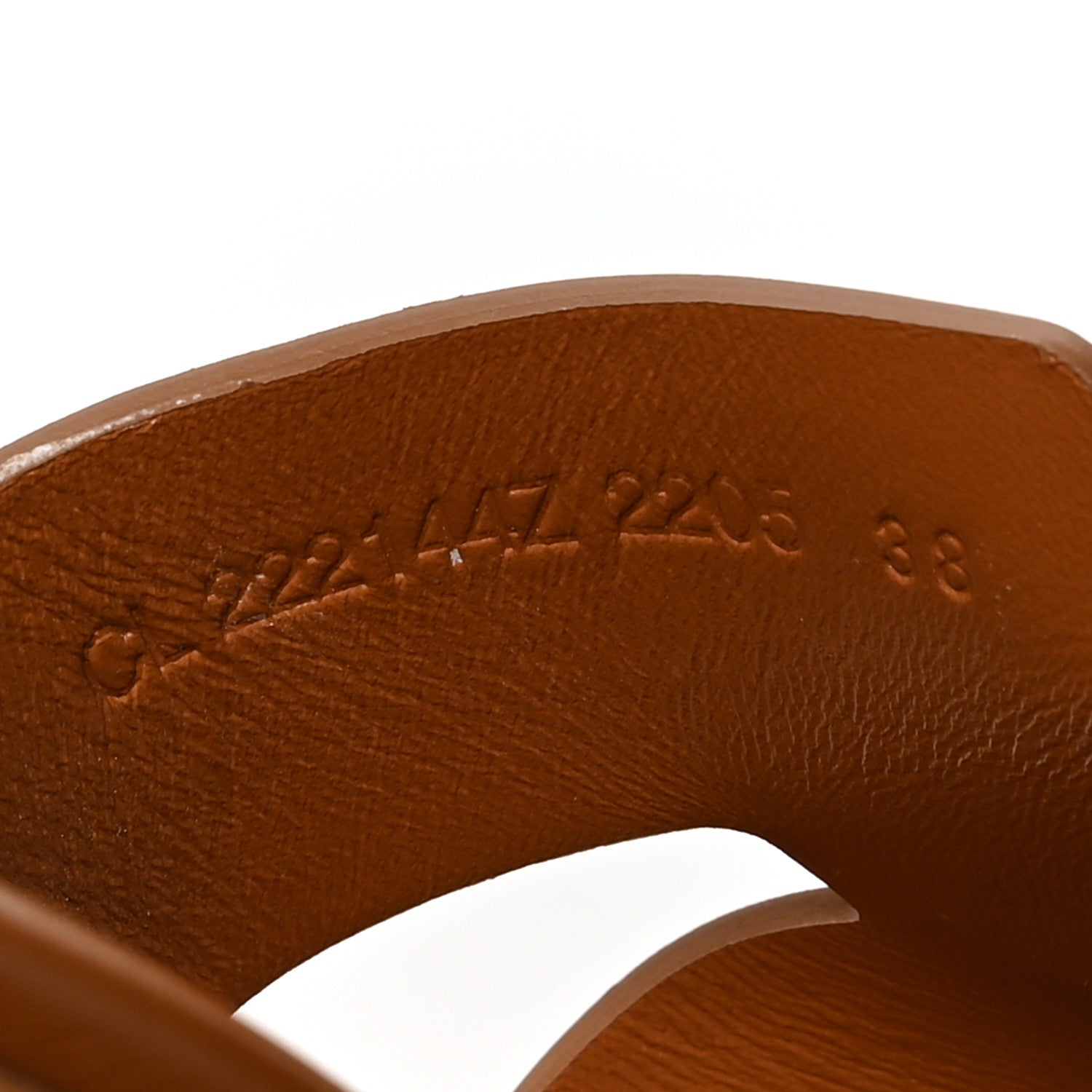 Hermes Calfskin Suede Eze 30 Sandals 38 Naturel 6 of 9