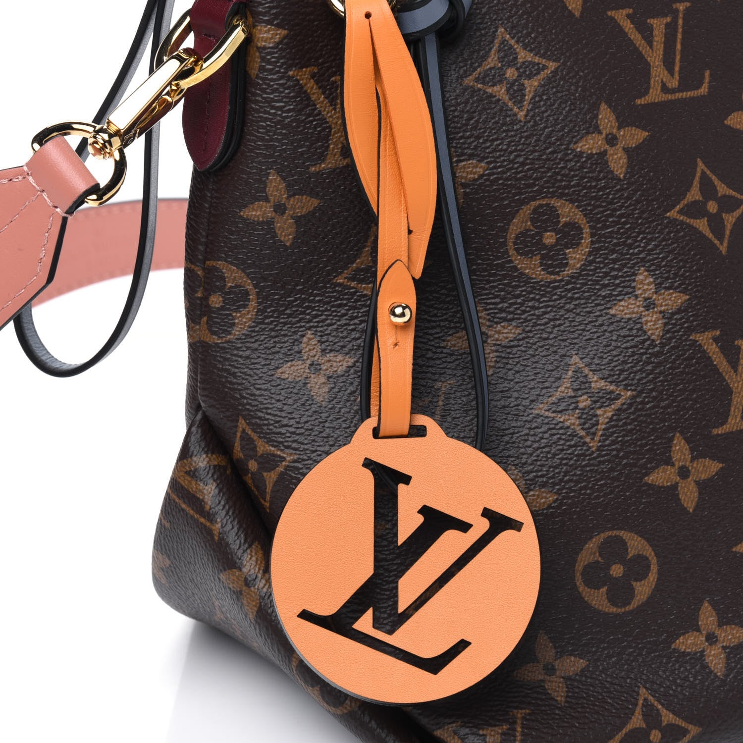 Louis Vuitton Monogram Beaubourg Hobo Mini Bordeaux Red Peach Safran Blue Jean Blue 5 of 5