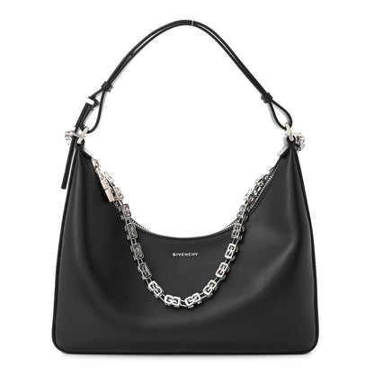 Givenchy Smooth Calfskin Small Moon Cut Out Shoulder Bag Black 1 of 10