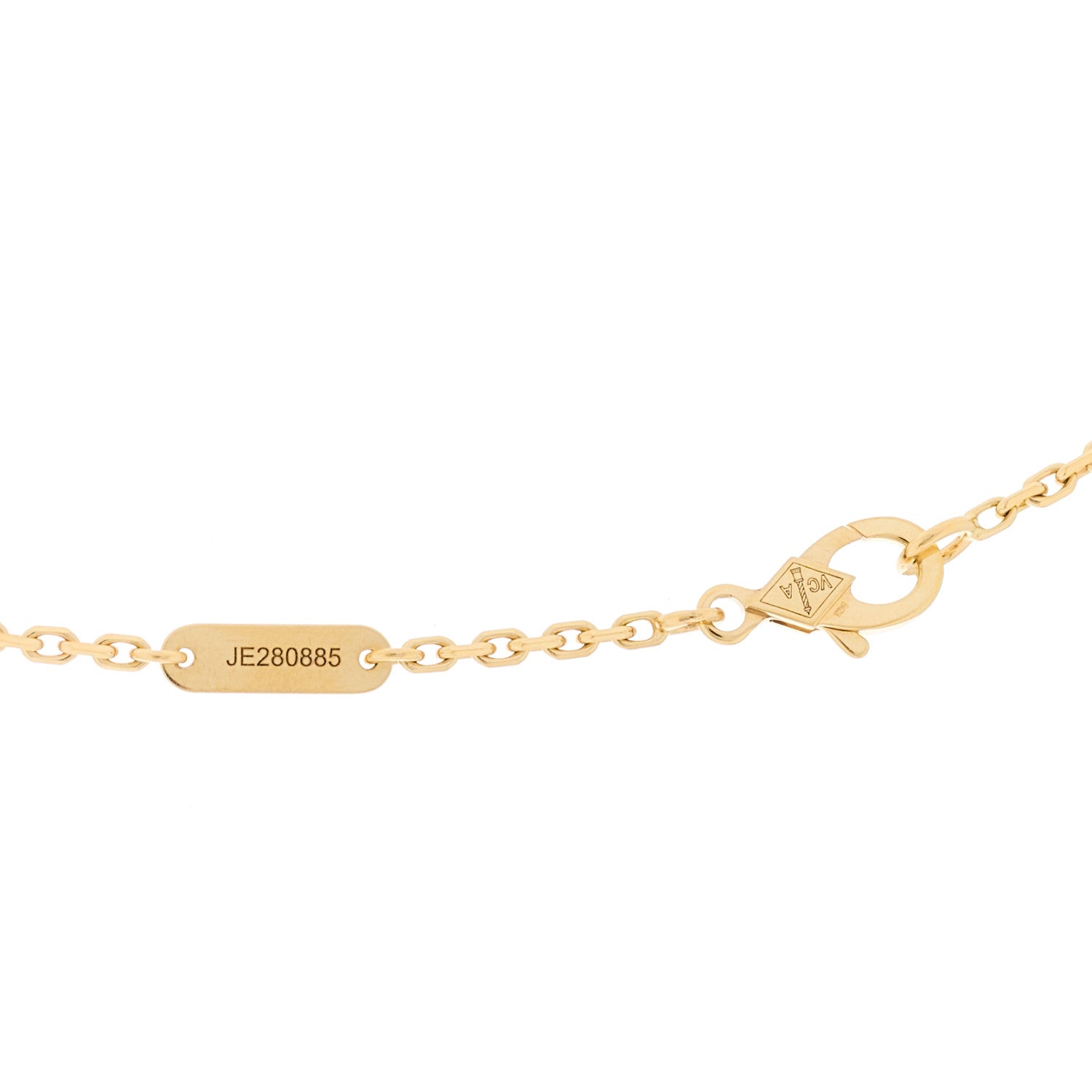 Van Cleef & Arpels 18K Yellow Gold Mother of Pearl Magic Alhambra Long Necklace 7 of 8