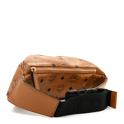 MCM Visetos Medium Fusten Belt Bag Cognac 3 of 12