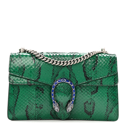 Gucci Snakeskin Small Dionysus Shoulder Bag Green 1 of 17