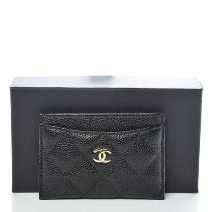 Chanel Caviar Quilted Card Holder Black 9 of 9