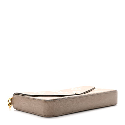 Louis Vuitton Empreinte Monogram Giant Felicie Pochette Tourterelle Creme 4 of 8