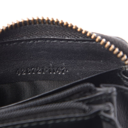 Gucci Calfskin Tiger Head Zip Around Wallet Black 9 of 9