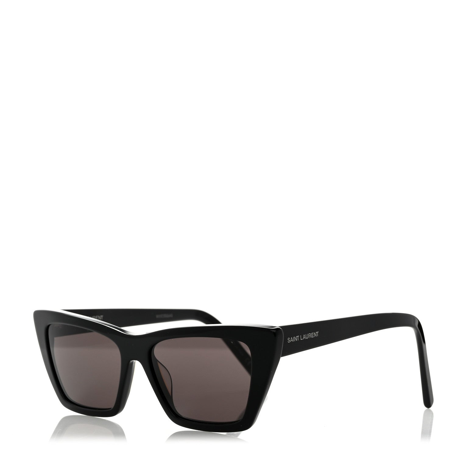 Saint Laurent Acetate Mica Cat Eye Sunglasses SL 276 Black 1 of 7