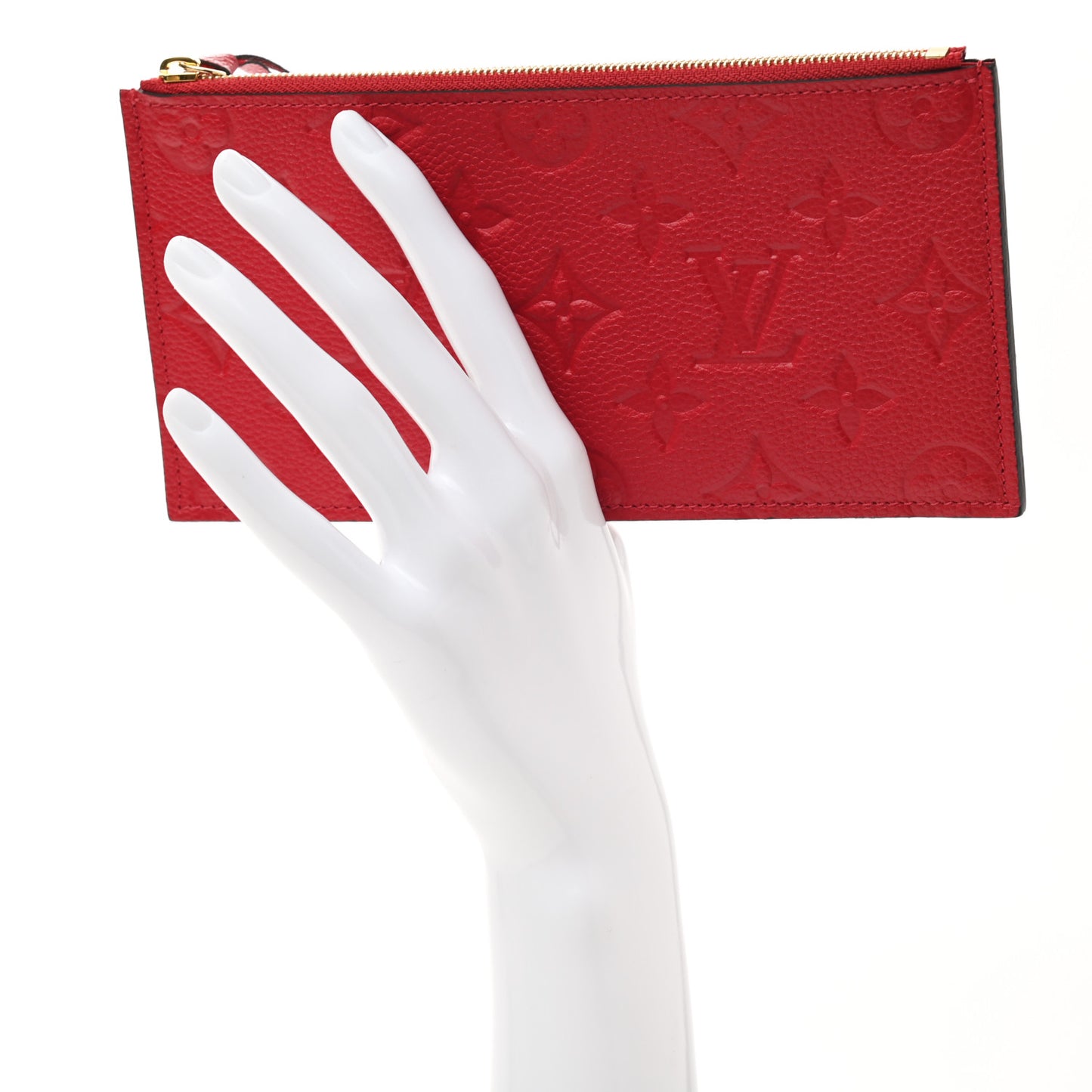 Empreinte Felicie Chain Wallet Zippered Insert Cherry