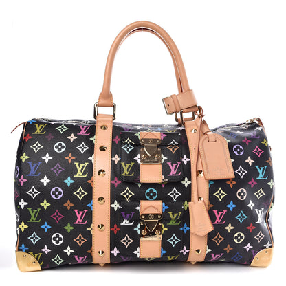 Louis Vuitton Monogram Multicolor Keepall 45 Black 1 of 9