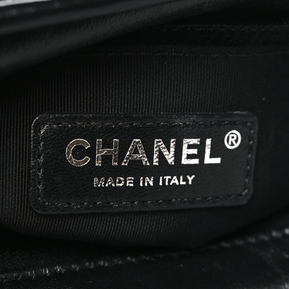 Chanel Aged Calfskin Chevron Quilted Small Gabrielle Hobo So Black 6 of 10