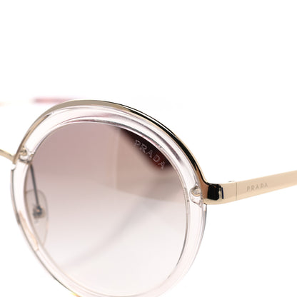 Prada Round Sunglasses SPR 50T Brown Havana 7 of 9