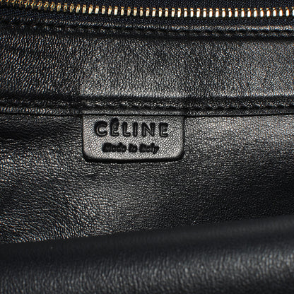 Celine Lambskin Vertical Zip Gusset Cabas Black 7 of 8