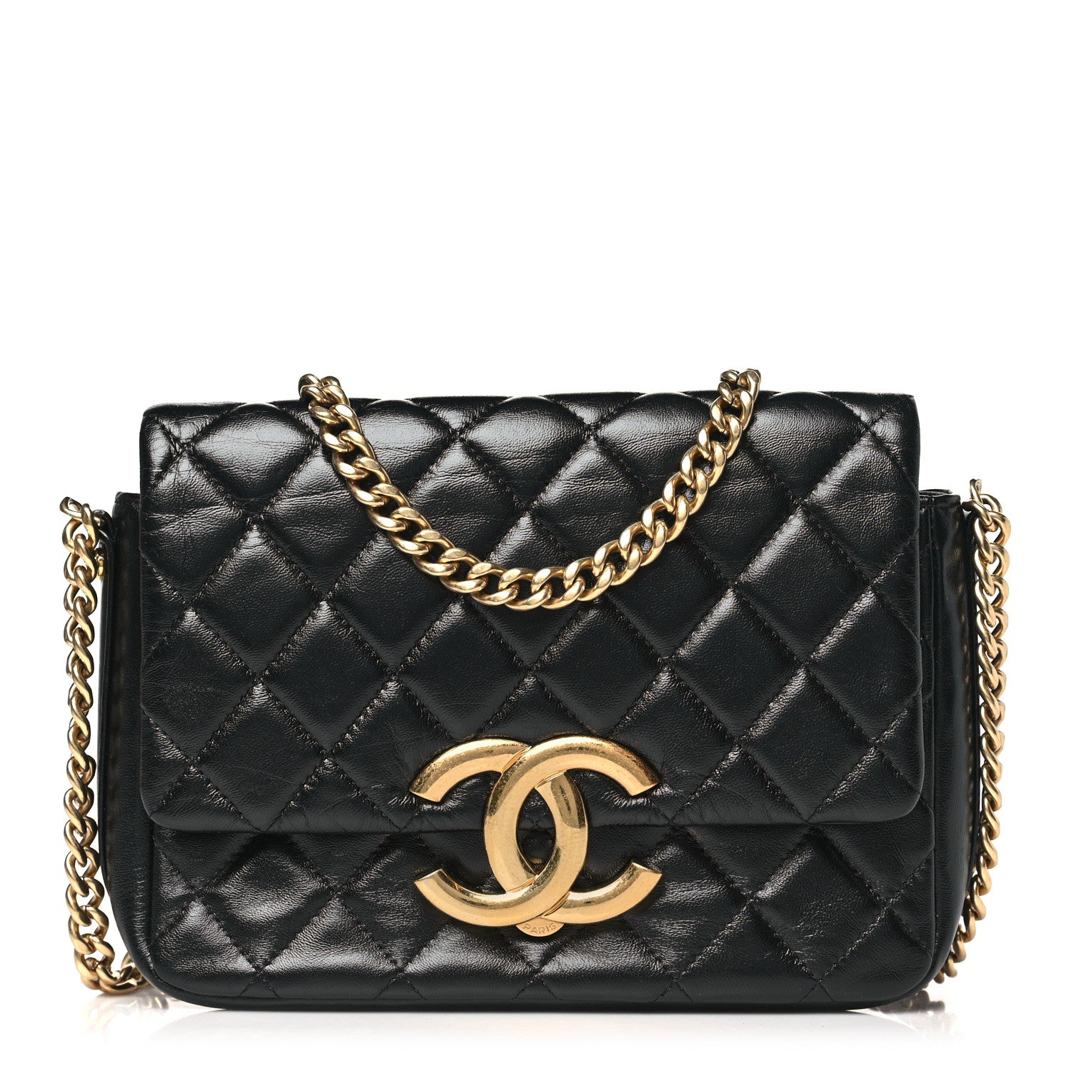 Chanel Lambskin Quilted Mini Maxi CC Flap Black 1 of 10