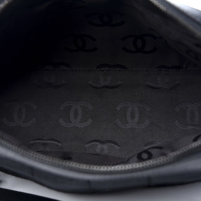 Chanel Jersey Quilted Chocolate Bar Shoulder Bag Black 5 of 9