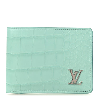 Louis Vuitton Alligator Multiple Wallet Lagoon 1 of 7