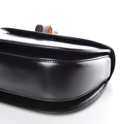 Gucci Calfskin Plexiglass Medium Classic 2 Top Handle Bag Black 6 of 9