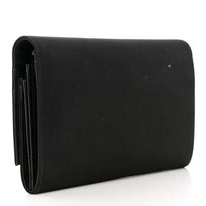 Prada Tessuto Nylon Saffiano Flap Wallet Black 3 of 10