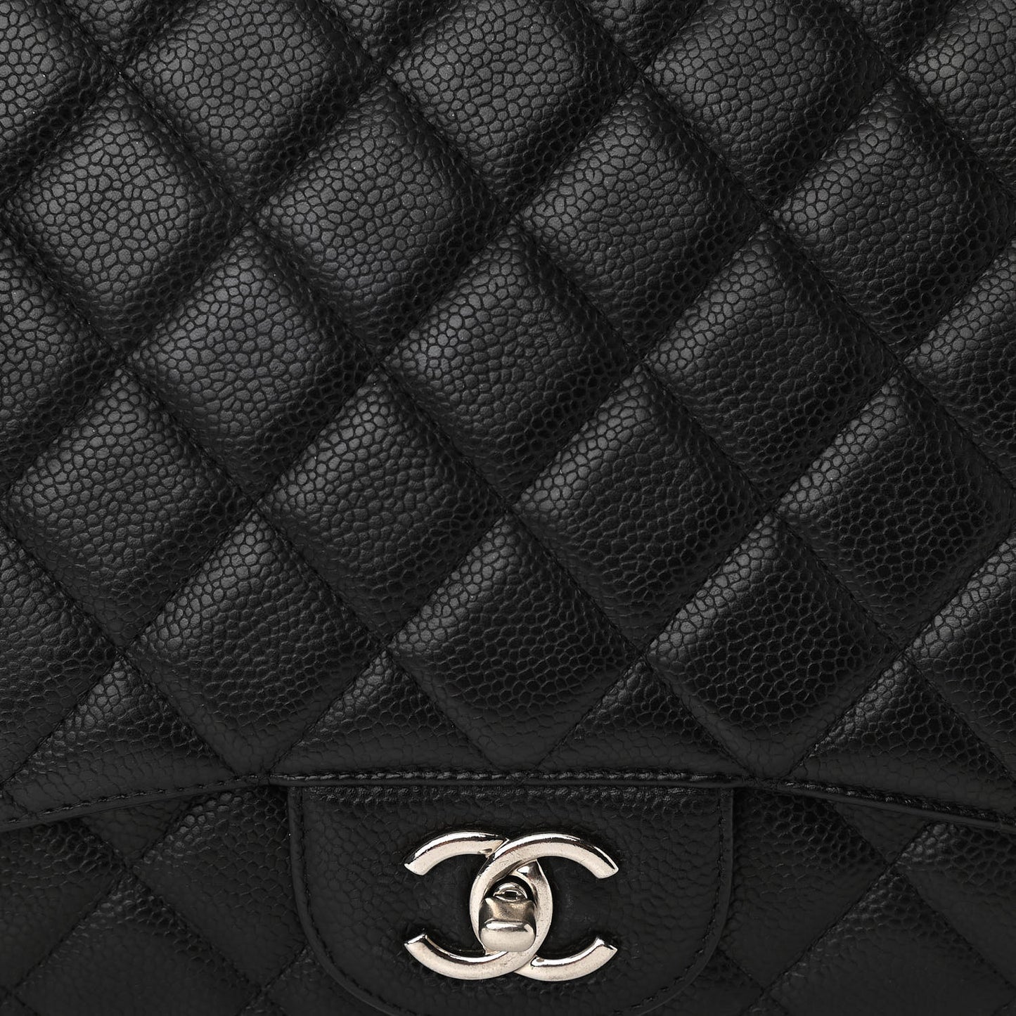Caviar Quilted Maxi Single Flap Black