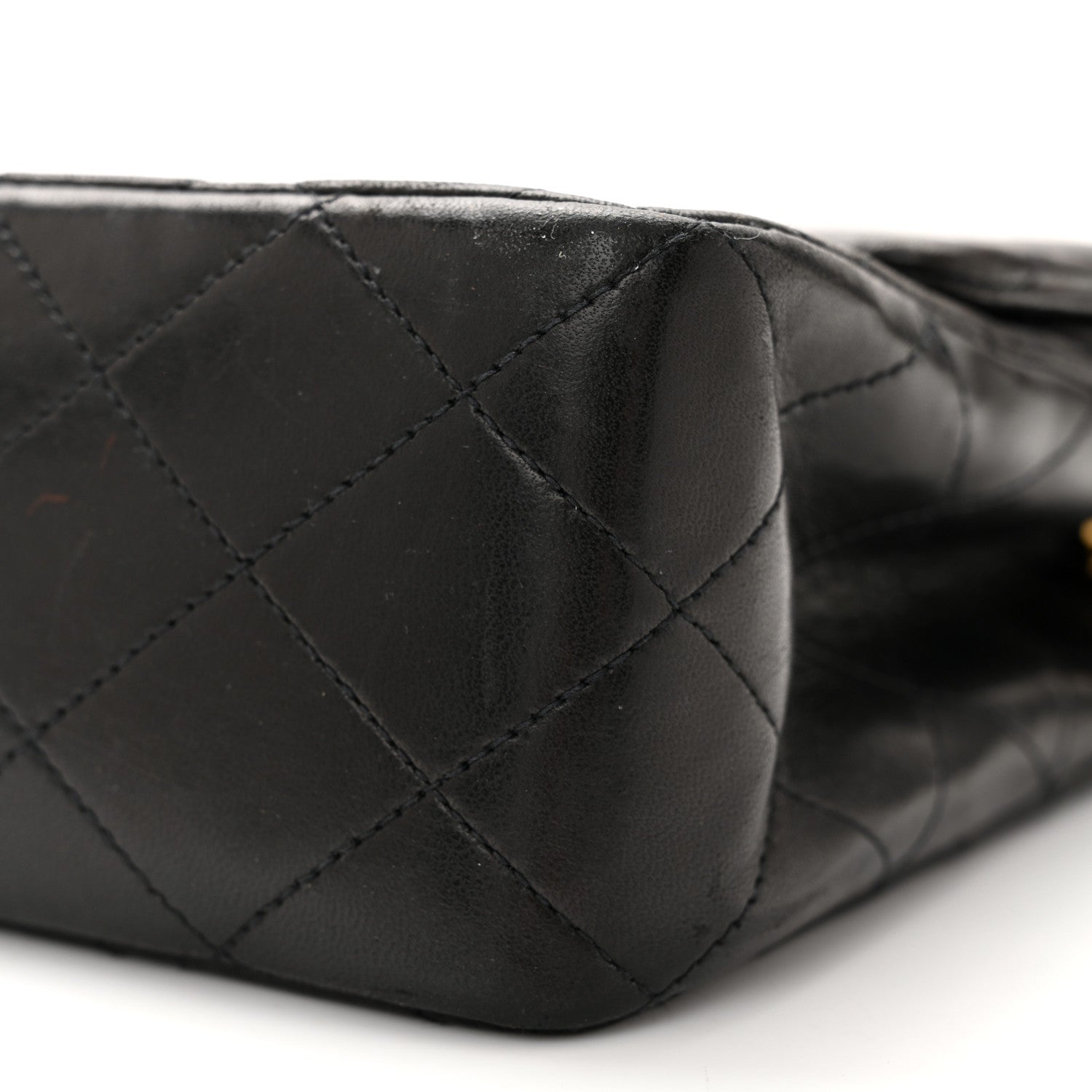 Chanel Lambskin Quilted Medium Double Flap Black 10 of 13