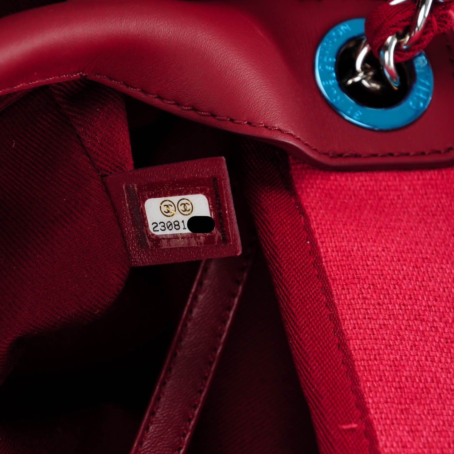 Chanel Canvas Large Deauville Tote Red 7 of 7