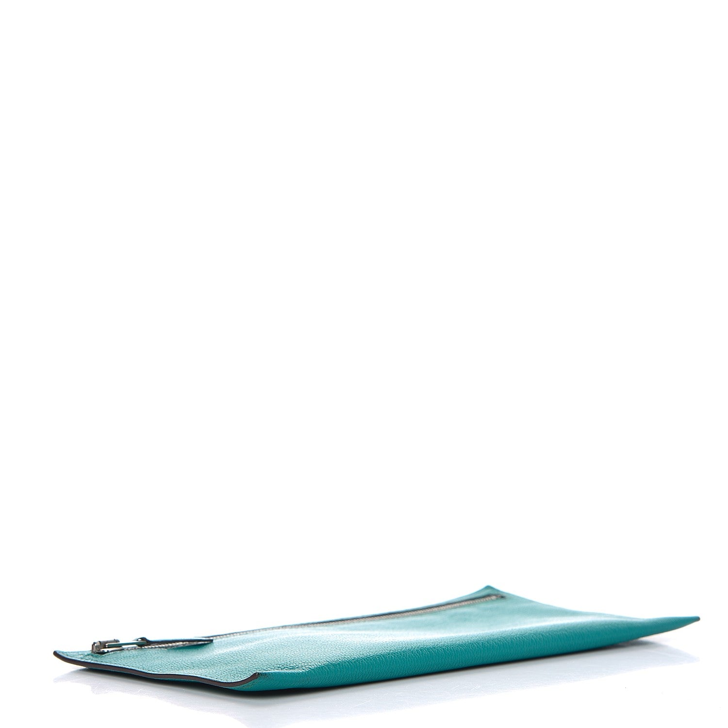 Hermes Chevre Mysore Zippered Pencil Case Bleu Paon 4 of 8