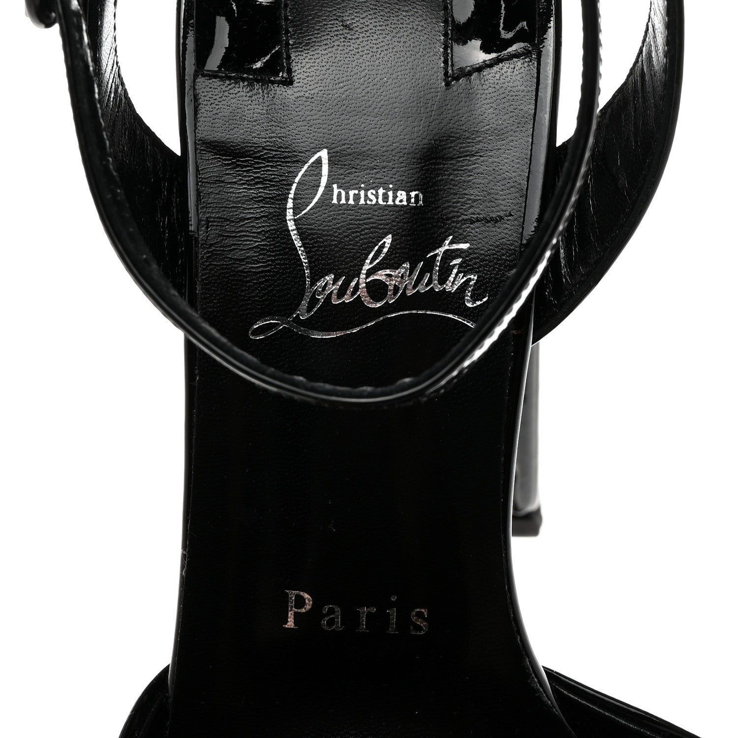 Christian Louboutin Patent Amali Alta 130 Platform Sandals 39 Black 6 of 8