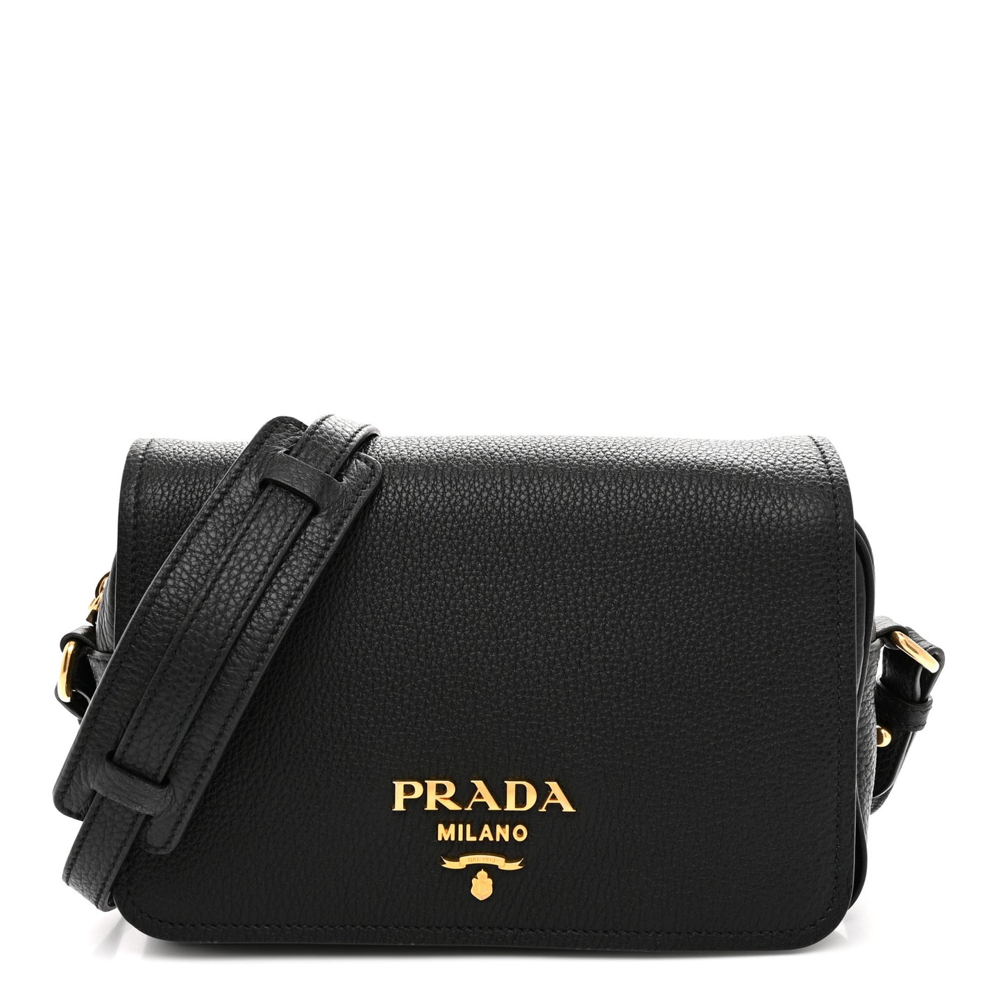 Vitello Phenix Crossbody Bag Black