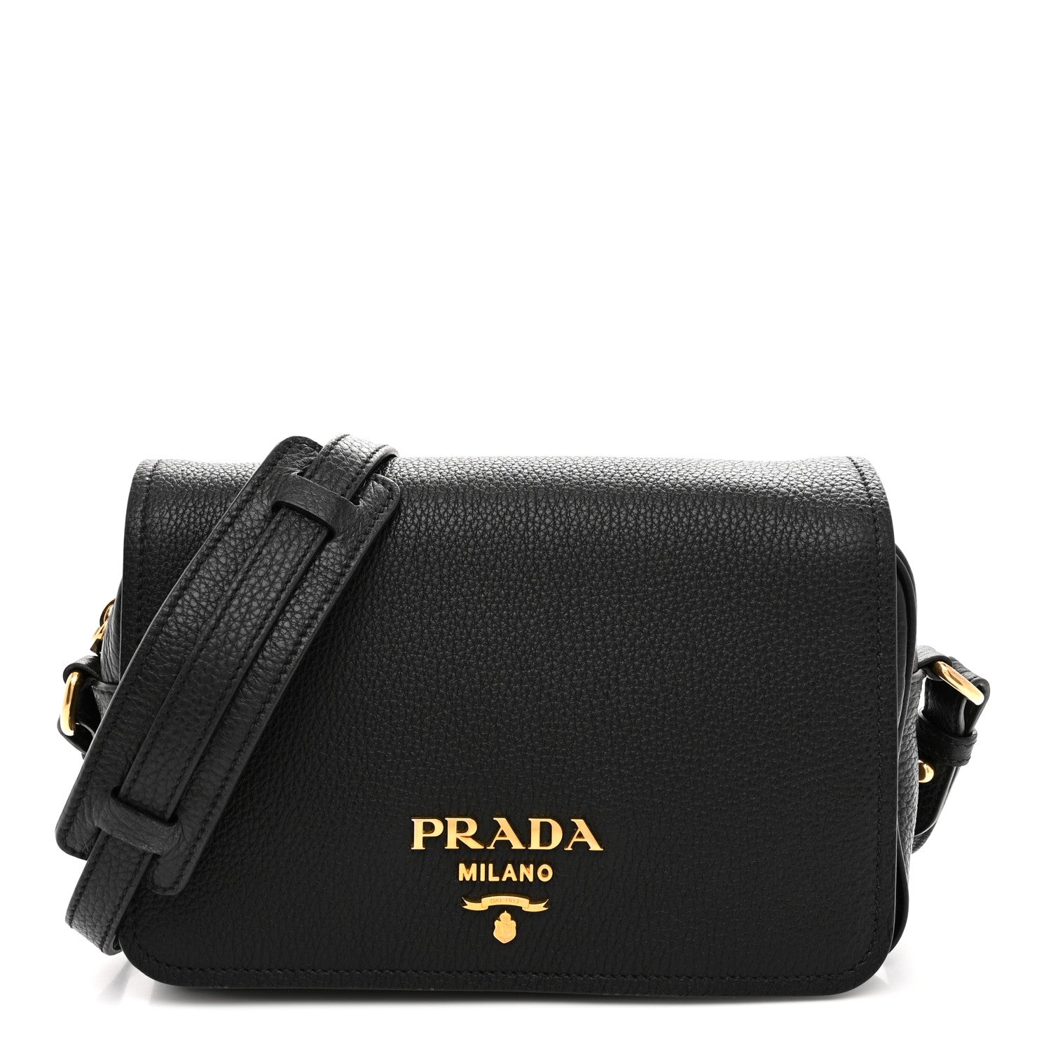 Prada Vitello Phenix Crossbody Bag Black 1 of 10