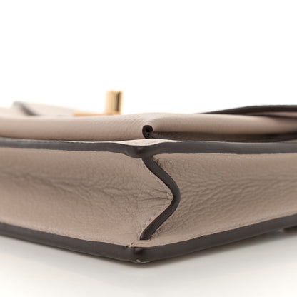 Louis Vuitton Soft Calfskin My Lockme Chain Pochette Greige 9 of 12