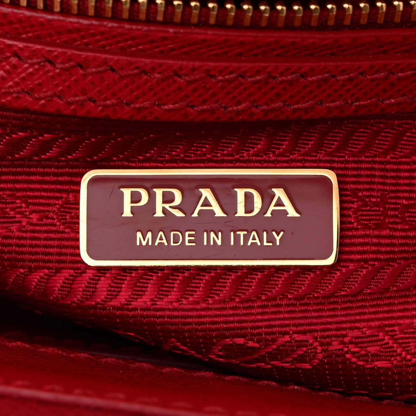 Saffiano Mini Galleria Double Zip Tote Fuoco