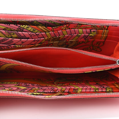 Hermes Epsom Silk'in Wallet Rose Jaipur 4 of 5