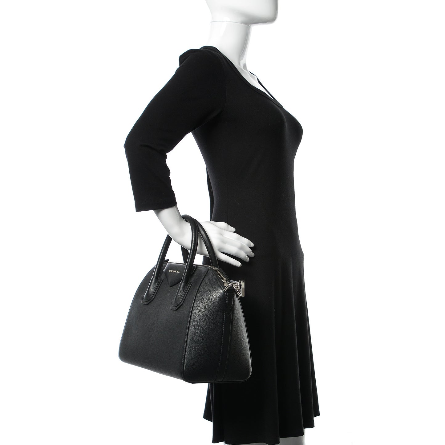 Sugar Goatskin Small Antigona Black