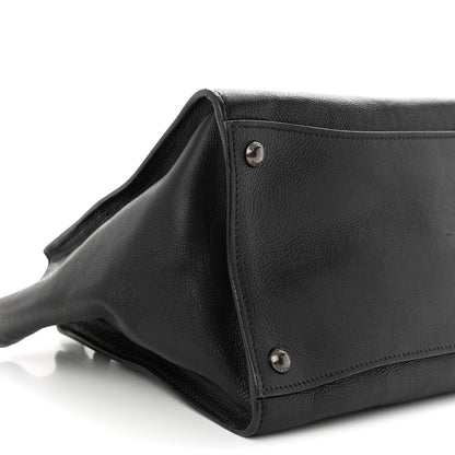 Prada Glace Calf Small Twin Pocket Tote Black 8 of 12