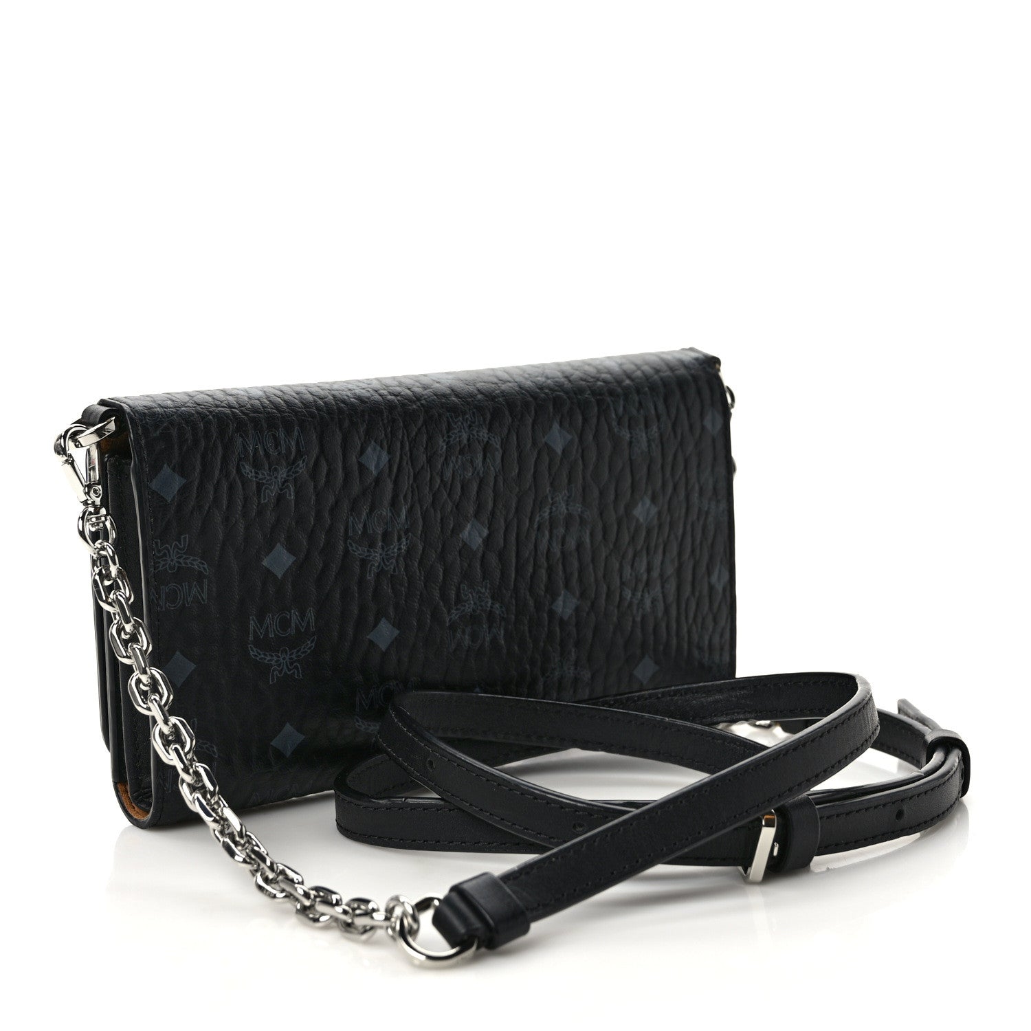 MCM Visetos Wallet On Chain Black 3 of 9