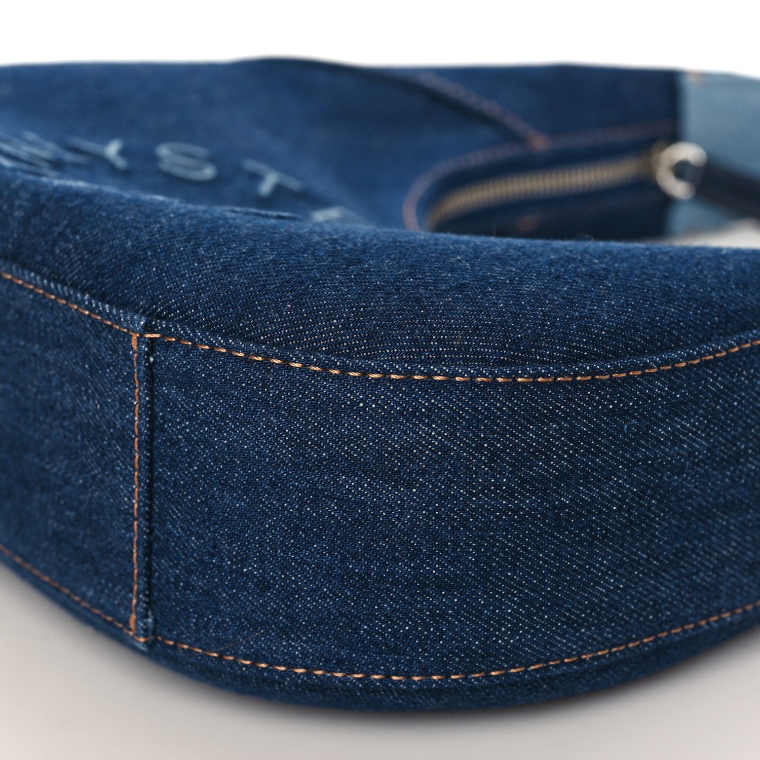 Stella McCartney Eco Alter Denim Logo Small Hobo Smoky Blue 8 of 8