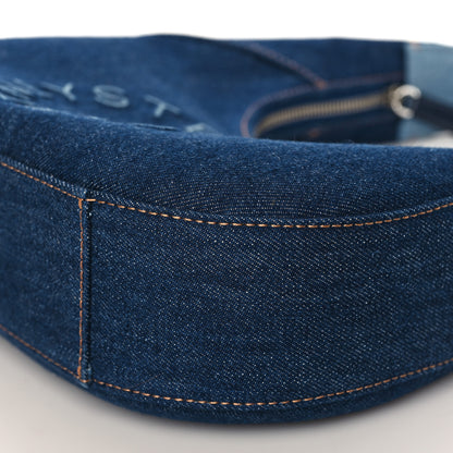 Stella McCartney Eco Alter Denim Logo Small Hobo Smoky Blue 8 of 8