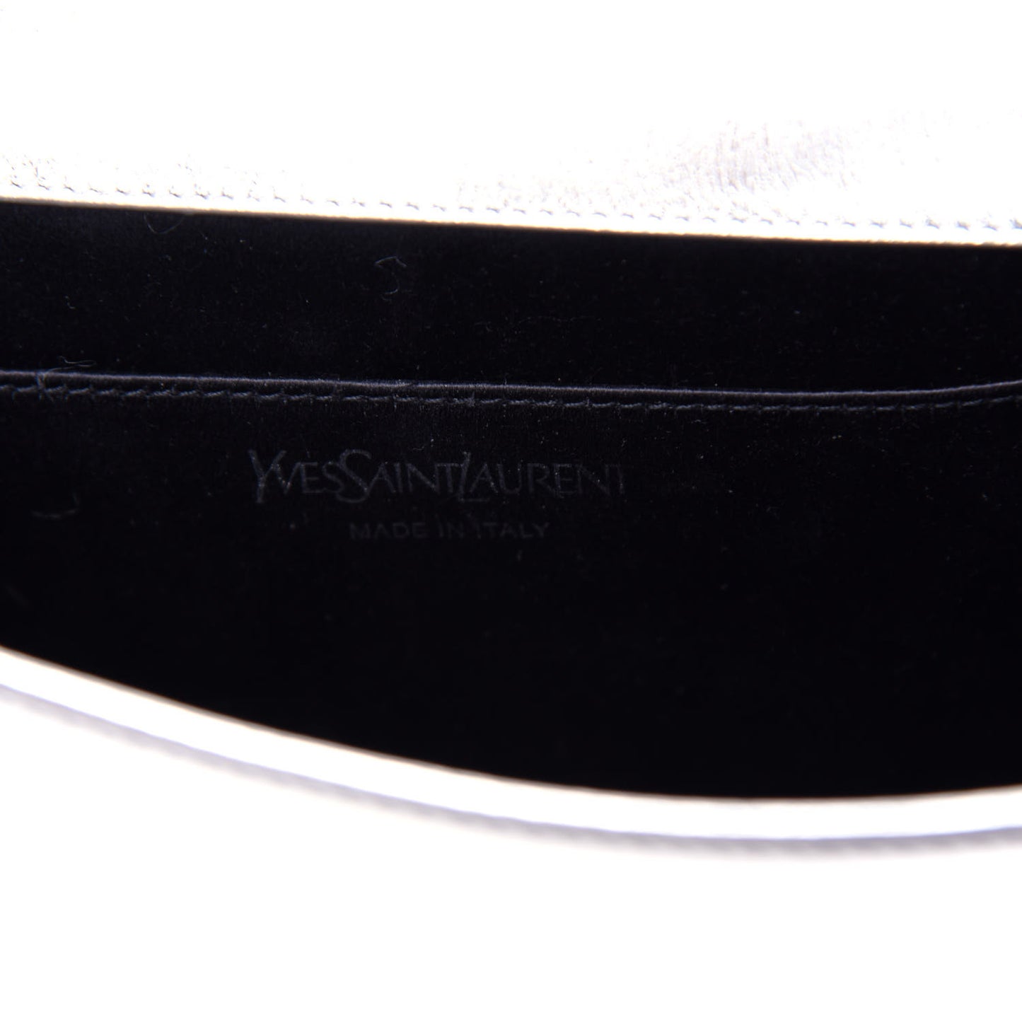 Metallic Calfskin Monogram Large Belle De Jour Clutch Silver
