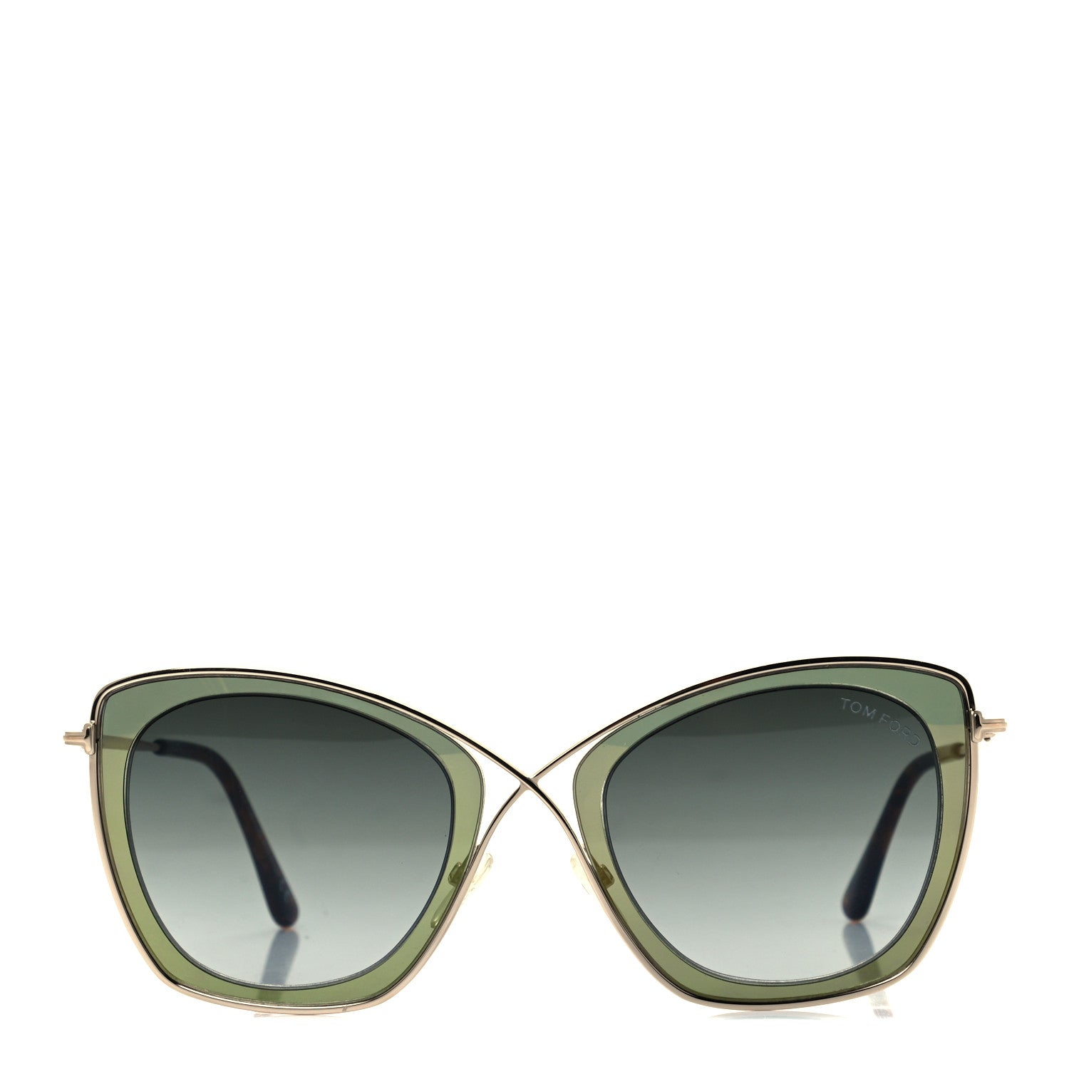 Tom Ford India TF605 Sunglasses Green 2 of 10