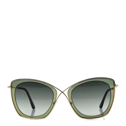 Tom Ford India TF605 Sunglasses Green 2 of 10