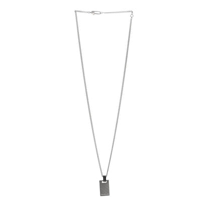 Gucci Sterling Silver Enamel Diamantissima Pendant Necklace Black 3 of 5
