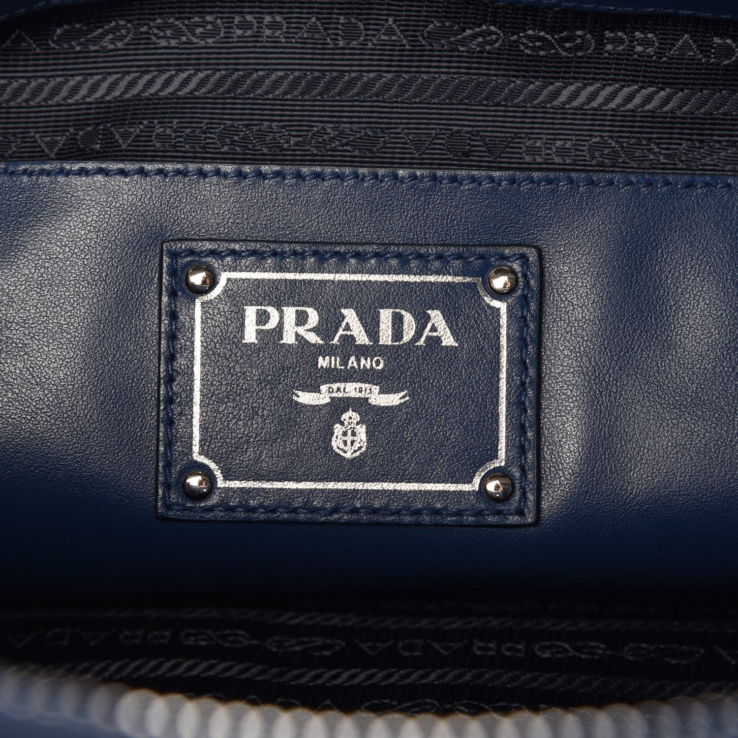 Prada Soft Calf Double Zip Shoulder Bag Bleuette 6 of 10