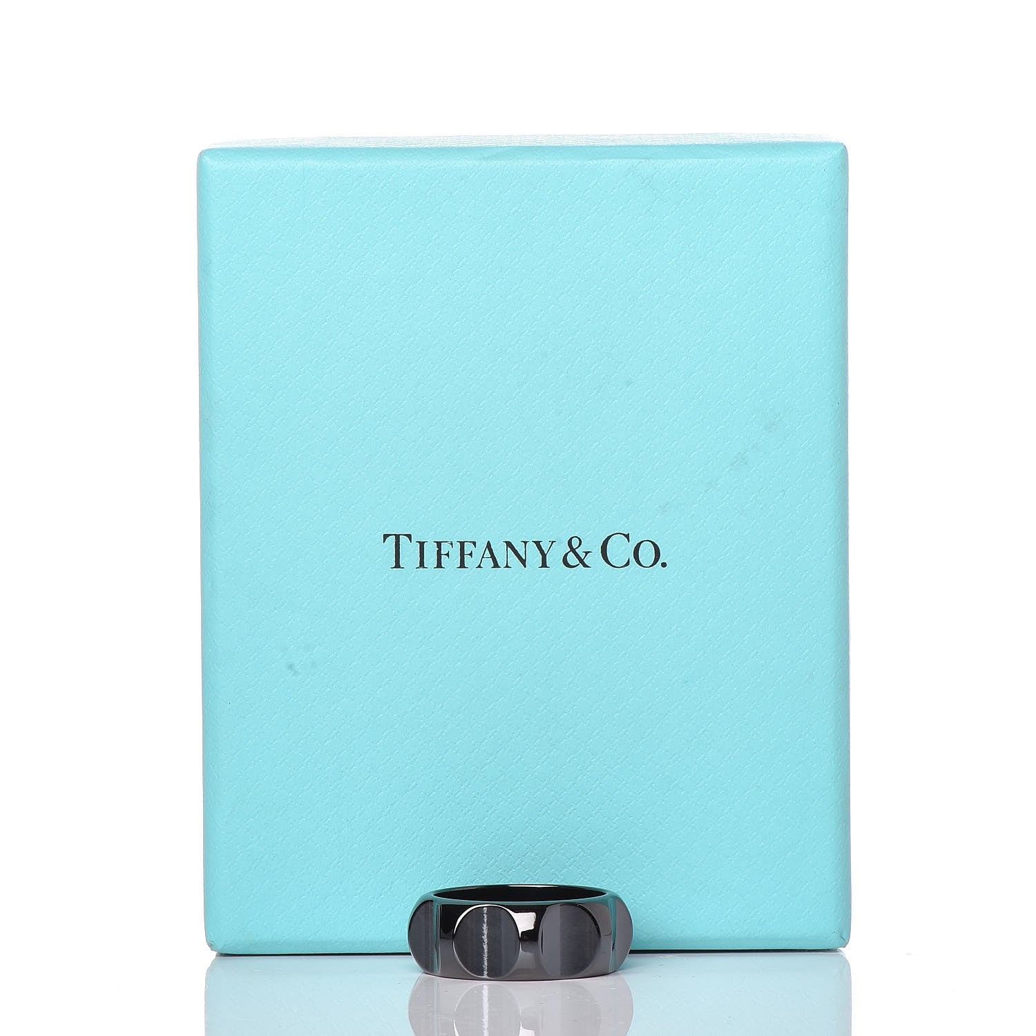 Tiffany Titanium Paloma's Groove Ring 63 10.5 6 of 6