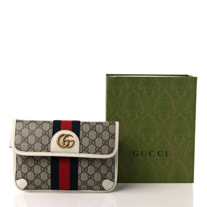 Gucci GG Supreme Monogram Web Small Ophidia Belt Bag 90 36 Beige Ebony White 9 of 9