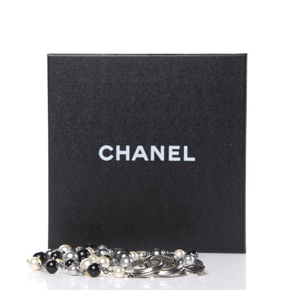 Chanel Ruthenium Pearl Bead CC Belt Black 5 of 5